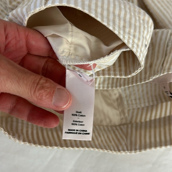 Cinq a Sept Cream Stripe Neema Rhinestone Seersucker Shorts 6 NWT - Picture 10 of 12